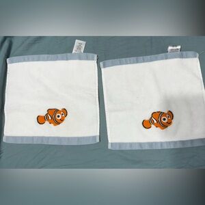 NWOT- Pottery Barn Kids Finding Nemo Wash Cloths - PAIR